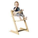 wooden baby high chair
