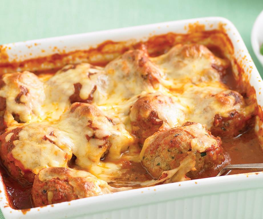 Italian baked meatballs