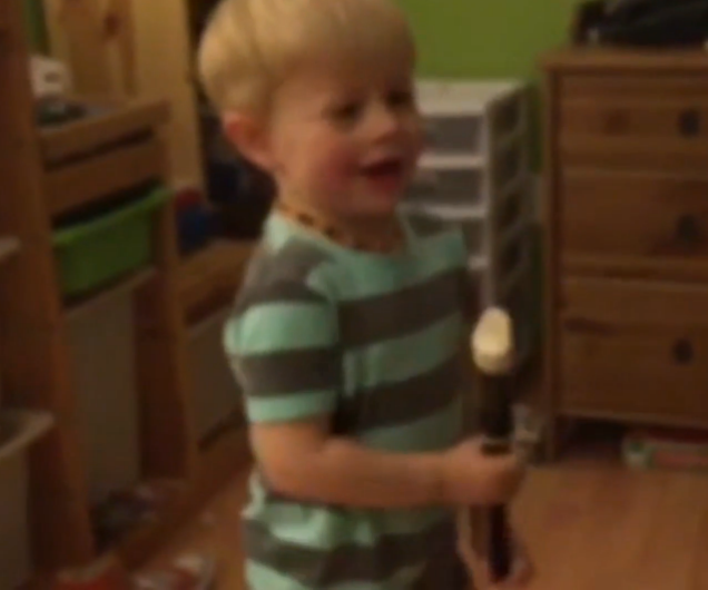 Beautiful moment deaf boy hears a recorder for the first time