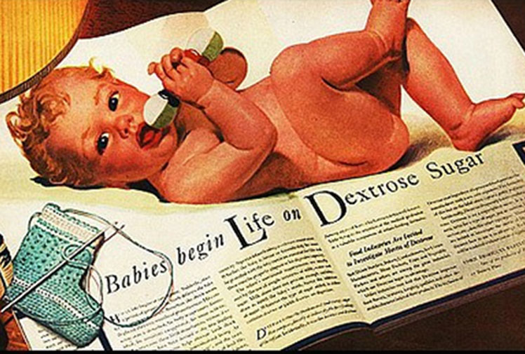 Don't know what to feed your newborn? 1941 says sugar!