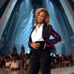 beyonce rubbing stomach gif