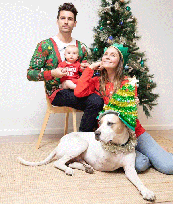 Matty J, Laura Byrne, Christmas card