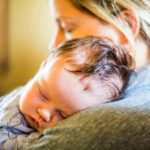 Newborn baby and mother