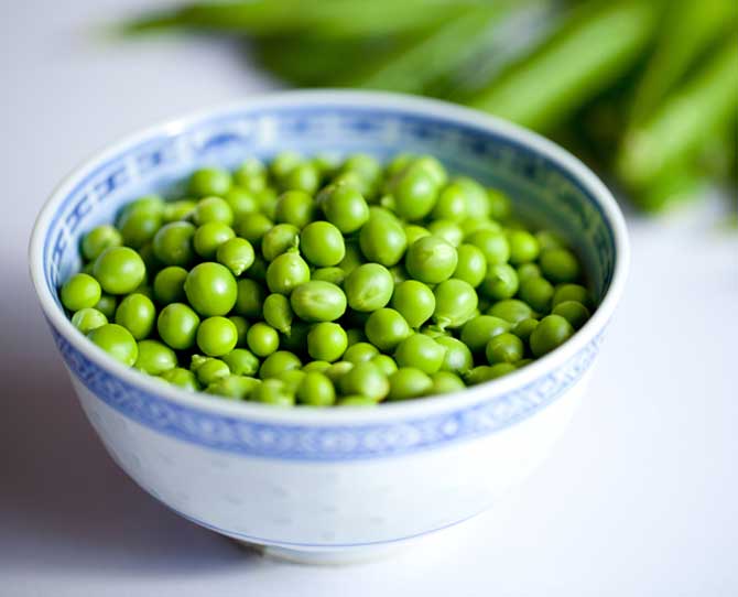 Peas as a finger food