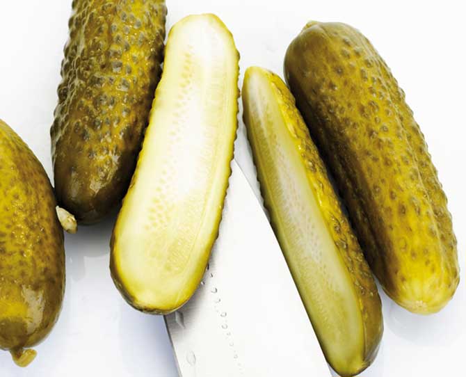 PIckes as a finger food