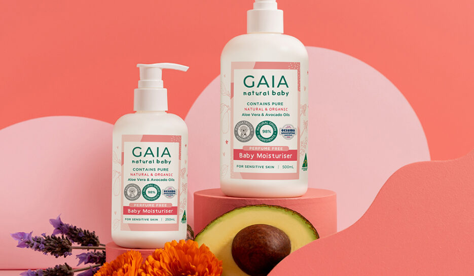 GAIA Natural Baby Moisturiser lifestyle shot