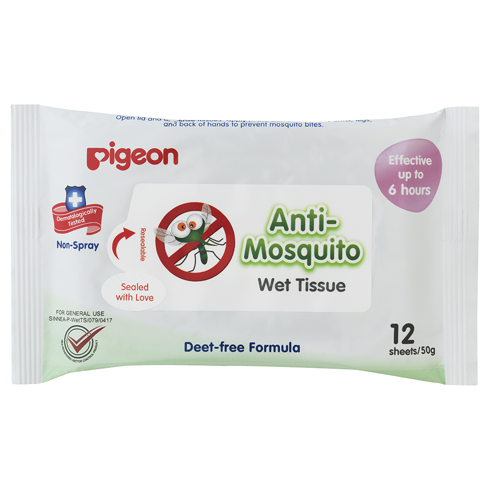 Pigeon Anti-Mosquito Wet Tissue Wipes