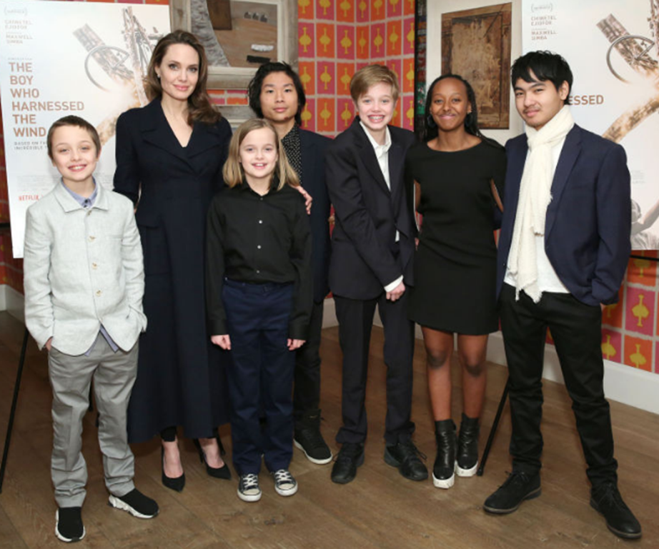 Angelina Jolie and kids