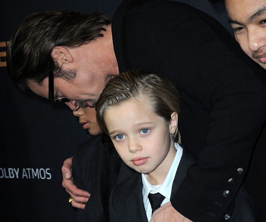 Brad Pitt and Shiloh Nouvel Jolie-Pitt