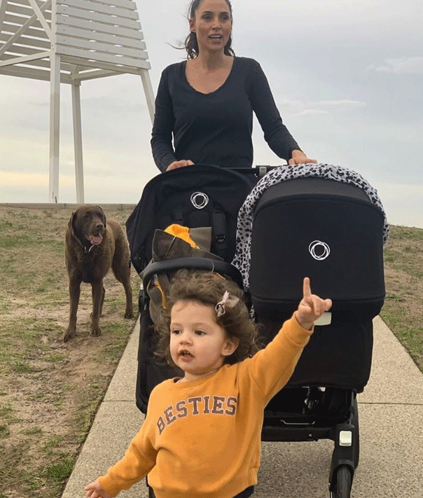 Snezana Wood postnatal fitness walk with bugaboo pram 