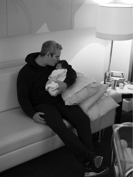 Andy Cohen and newborn Ben