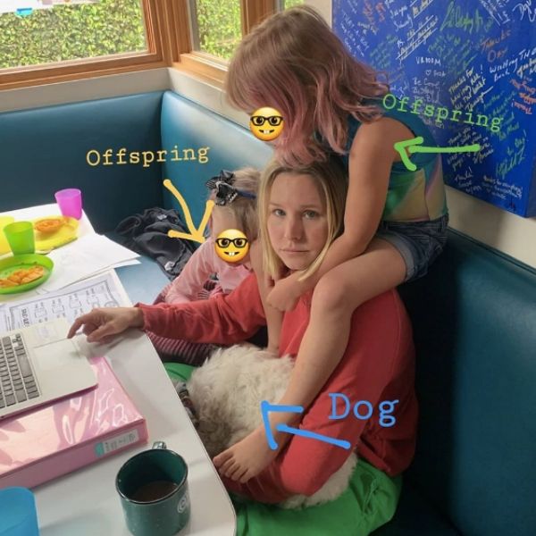 Kristen Bell homeschooling