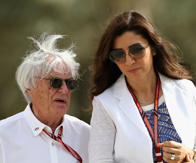 Bernie Ecclestone and  Fabiana Flosi