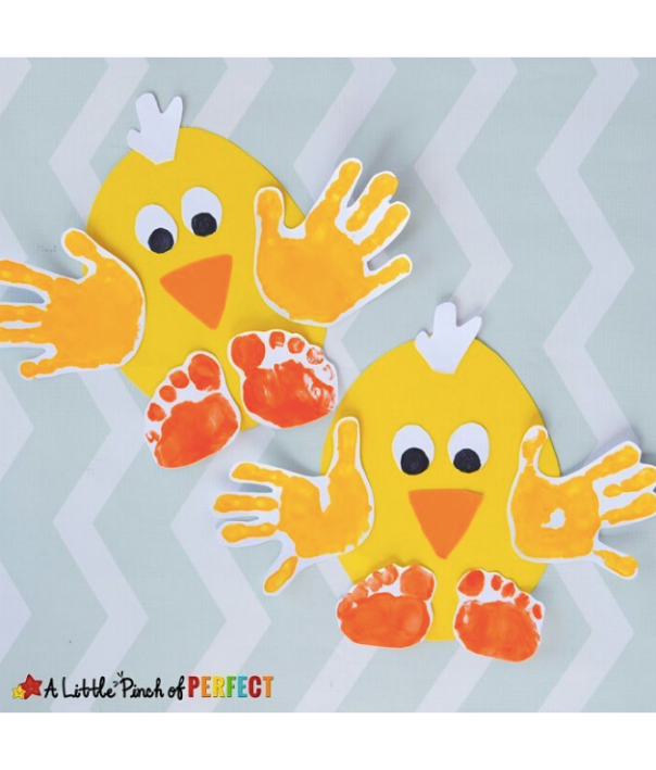 hand chicken art