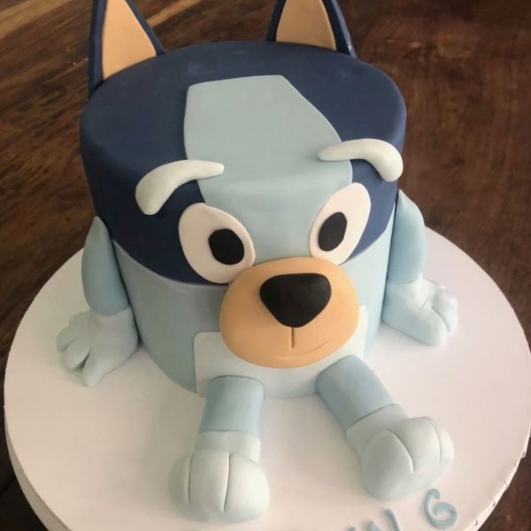 Bluey barbettes feast cake