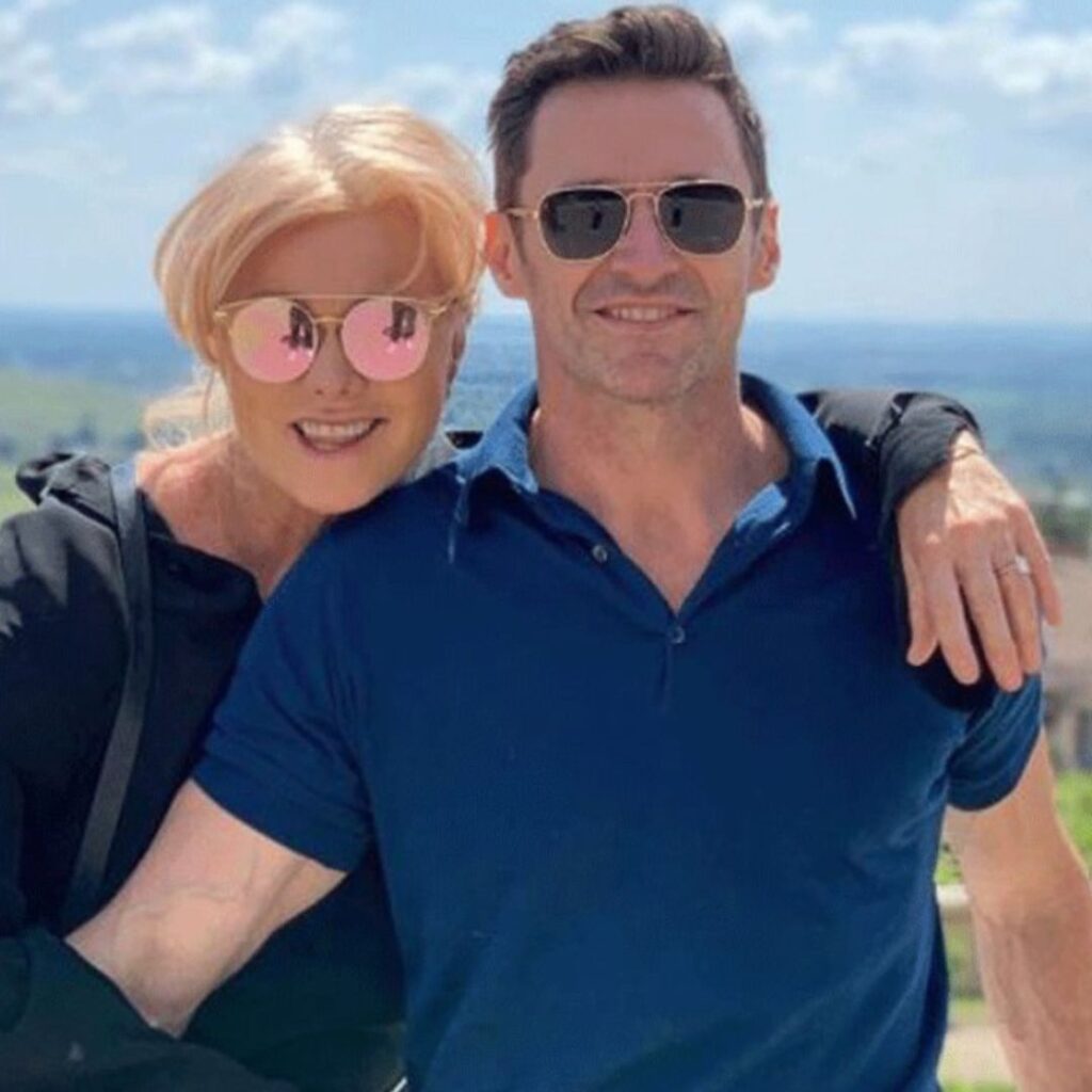 Hugh Jackman with Deborra-Lee Furness