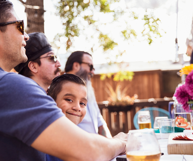 drinking in front of kids