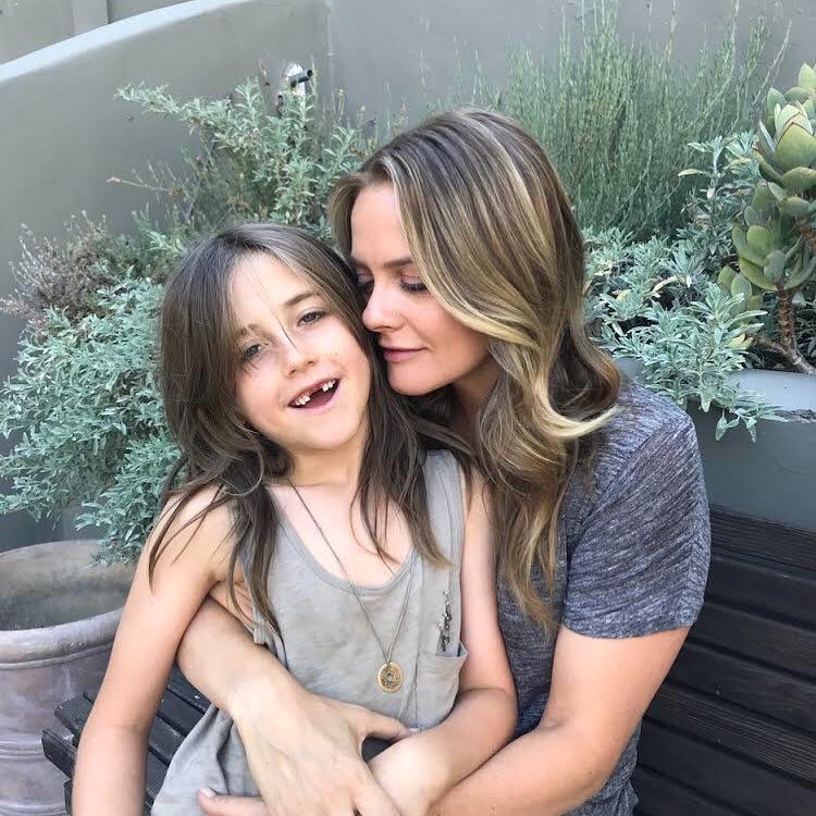 Alicia Silverstone and son Bear Blu 