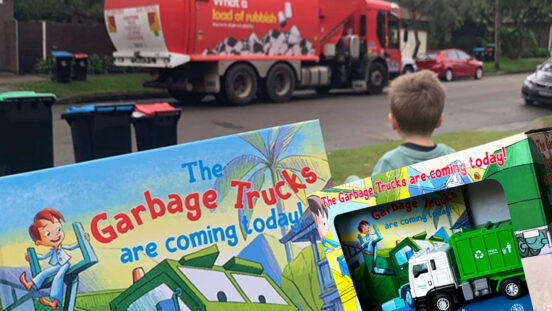 Bestselling book, 'The Garbage Truck is coming today!' gets an exciting new Christmas update