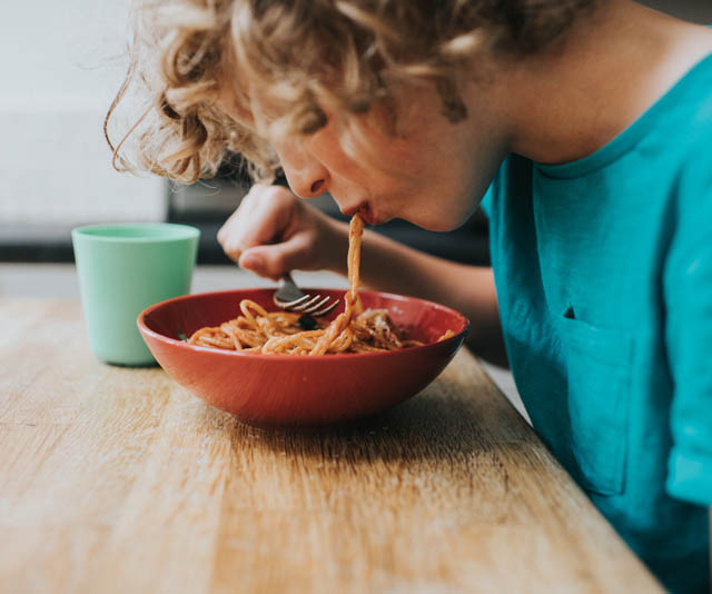 Spaghetti and meatballs