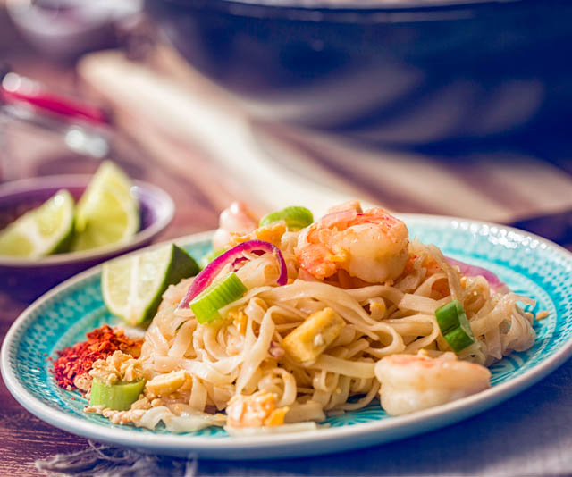 Pad Thai with prawns