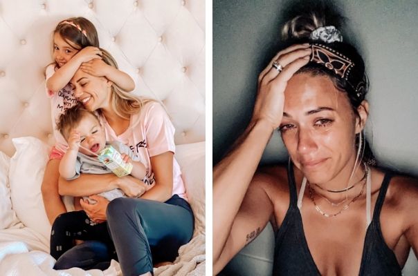 This crying selfie of ‘exhausted’ mum Jana Kramer goes viral as she gets real about motherhood