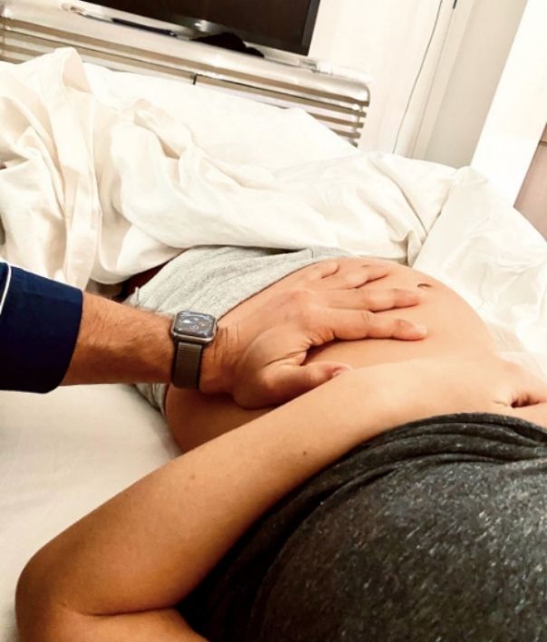 Tim Robards Anna Heinrich baby bump