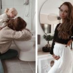 This pregnancy sickness post has gone viral: “My husband kindly snapped this photo…”