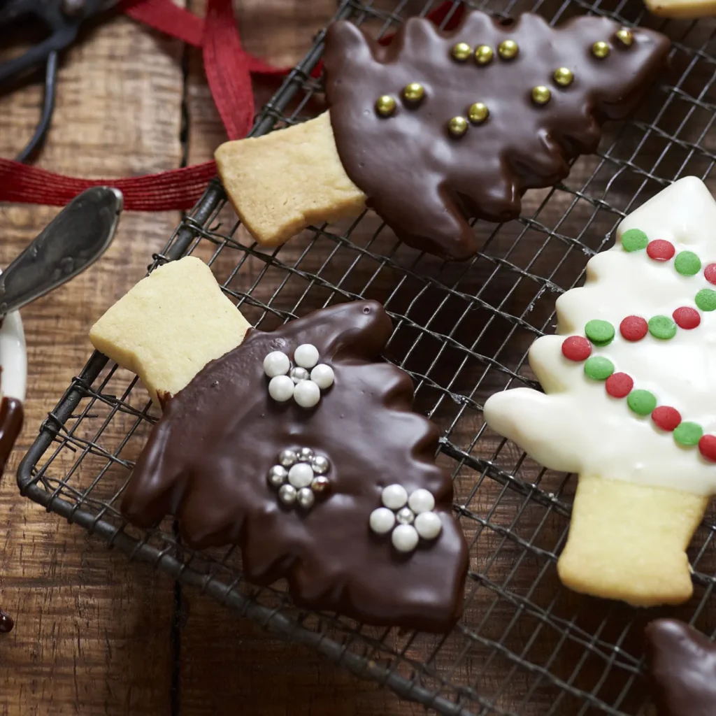 Christmas tree shortbreads
