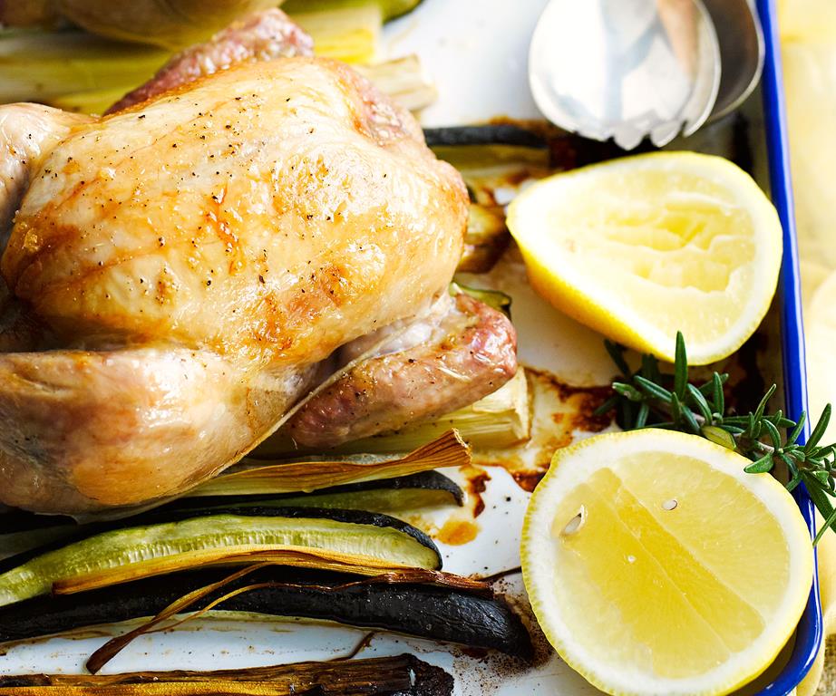 Roast chicken for two