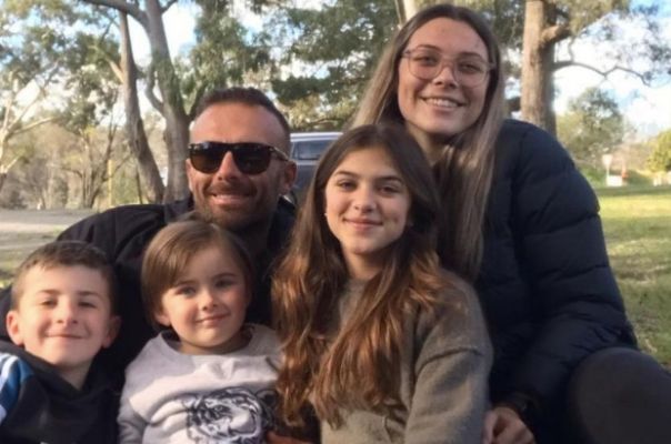 Commando Steve shares rare snap with all four kids