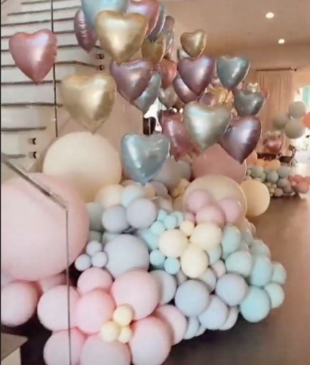 Cloud heart balloons