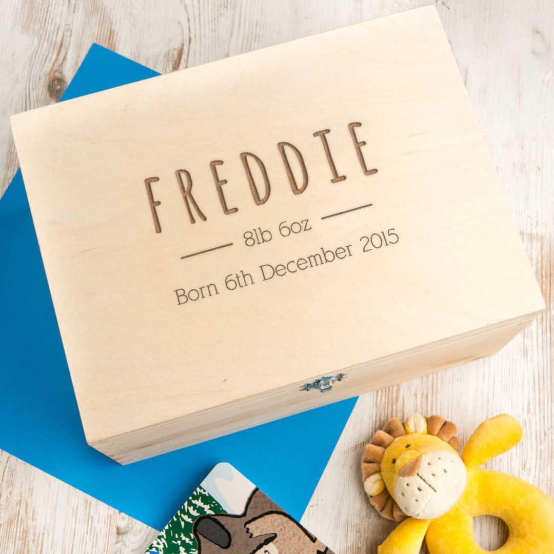 Personalised Baby Keepsake Box