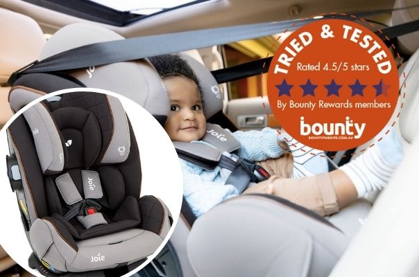 Trial team: Bounty members have their say on the JOIE armour™ fx car seat