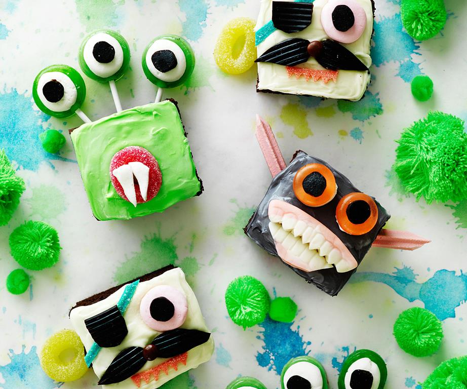 Scary monster cupcakes