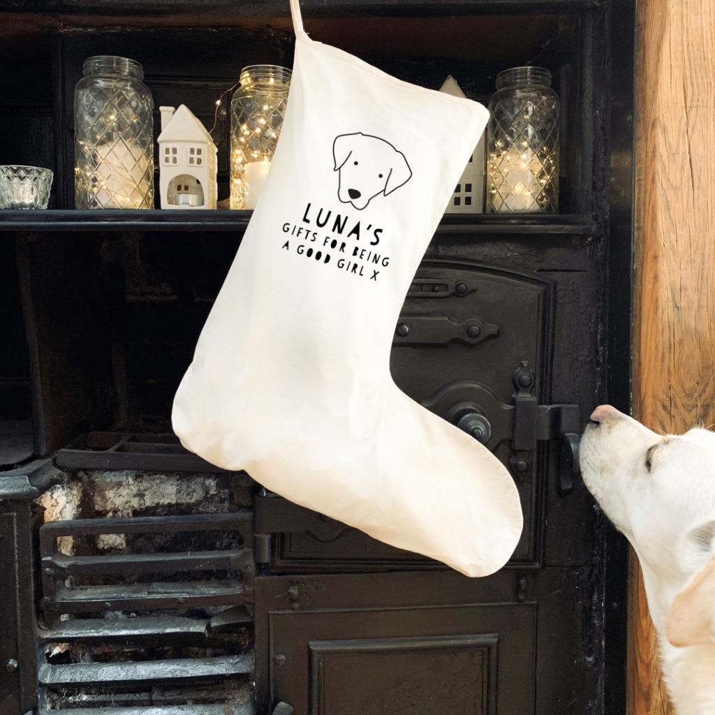 Personalised Dog Christmas Stocking