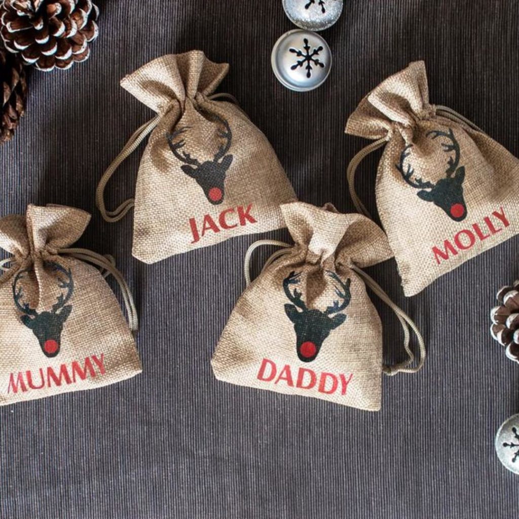 Personalised Mini Christmas Sack 