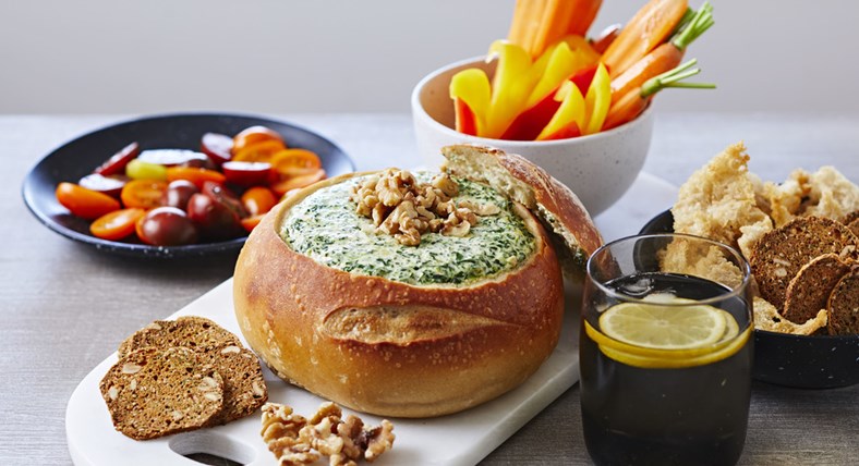 Creamy French Onion Cob Loaf Dip