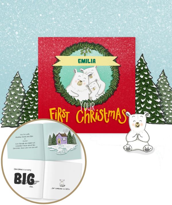 First Christmas baby book