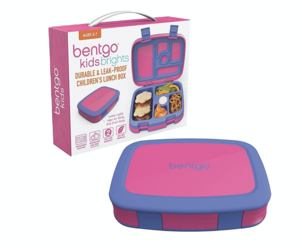 Kids pink and purple Bentgo bento lunch box