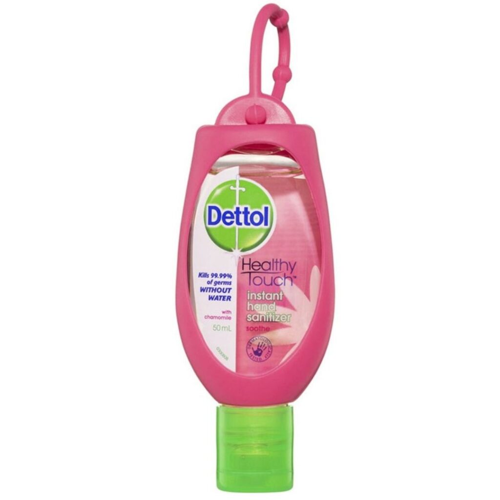 Dettol Chamomile Hand Sanitiser WIth Pink Clip - 50mL
