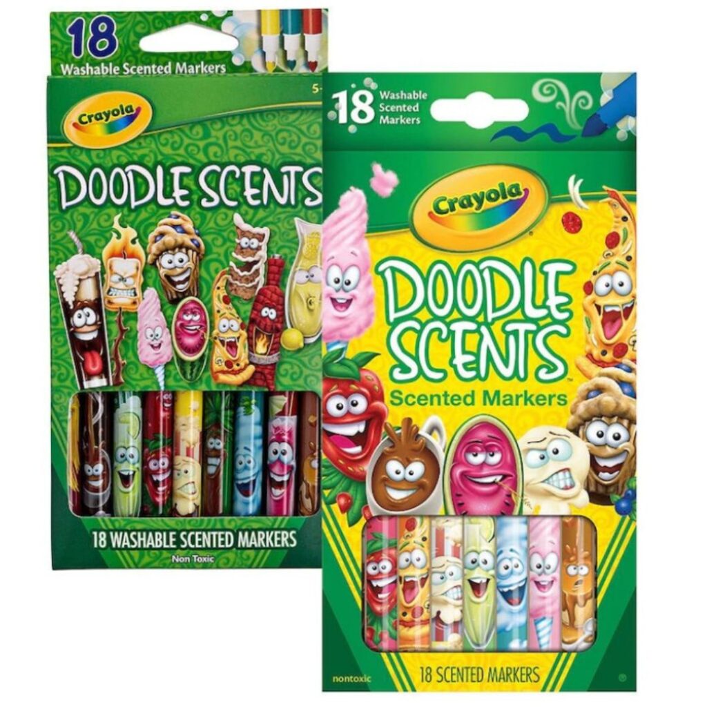 Crayola 18 Pack Washable Doodle Scents Markers - Assorted