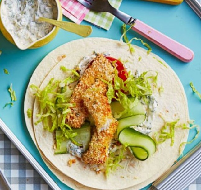 Fish finger wraps