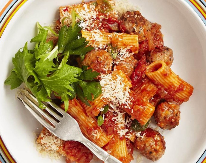 Sausage meatball pasta