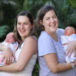 REAL LIFE: Queensland sisters brave torrential rain to give birth days apart