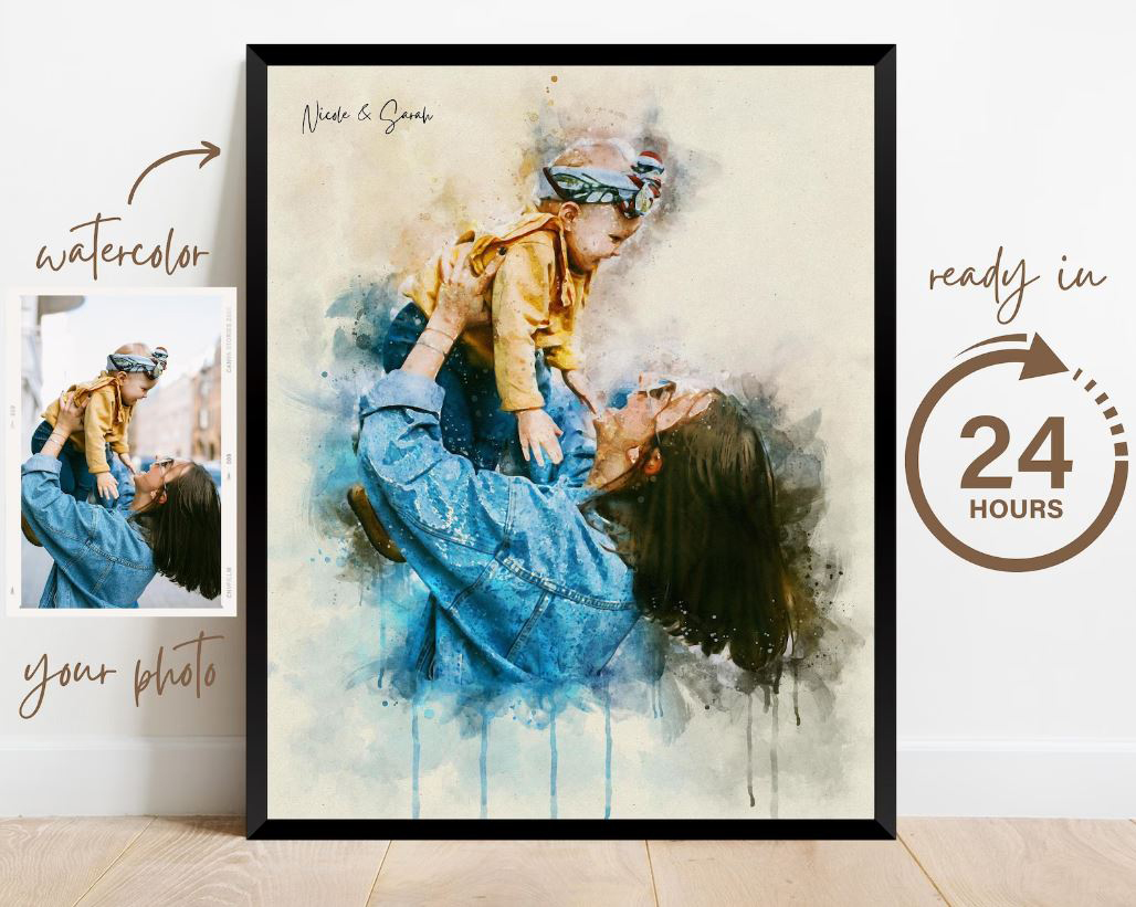 Digital Mother's Day watercolour print