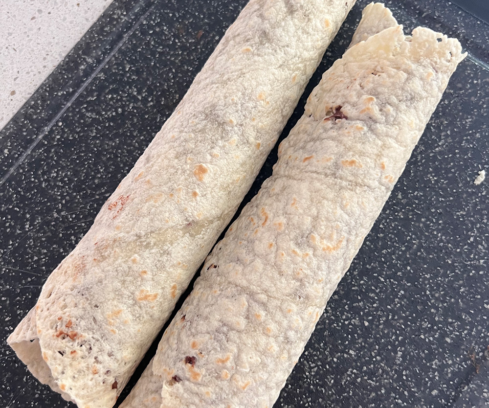 Nutella and Banana Sushi wraps
