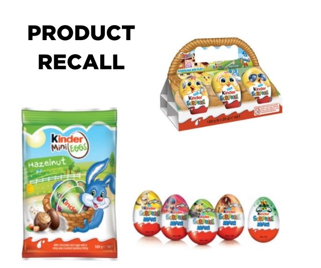 RECALL UPDATE: More products added to the Kinder Surprise and chocolates recall