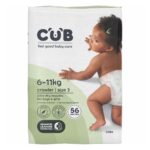 CUB Nappies Unisex Crawler Size 3 56 PACK
