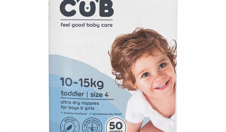CUB Nappies Unisex Toddler Size 4 50 PACK